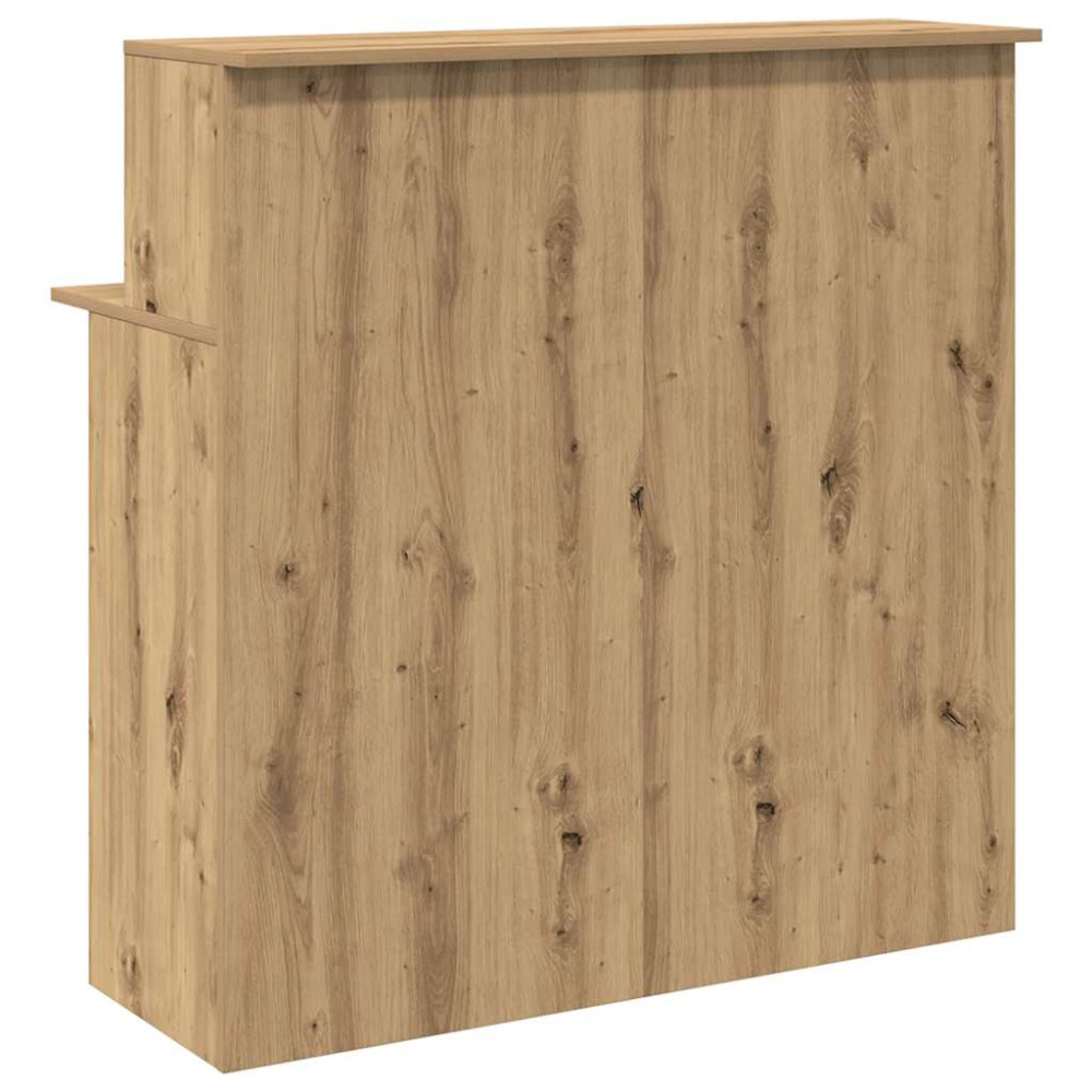 Produktbild för Receptionsdisk artisan ek 100x50x103,5 cm konstruerat trä