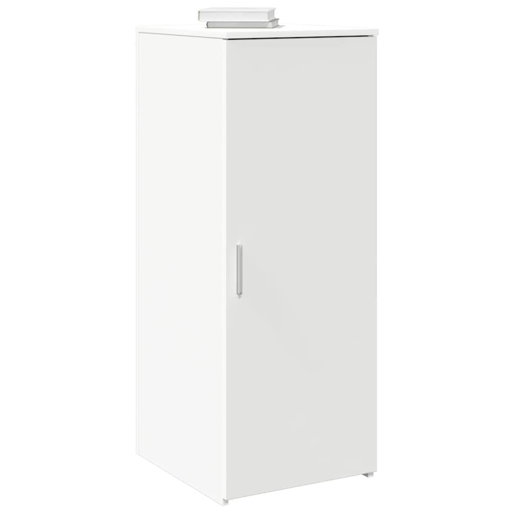 Produktbild för Förvaringsskåp vit 40x45x103,5 cm konstruerat trä