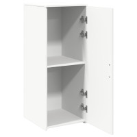 Produktbild för Förvaringsskåp vit 40x45x103,5 cm konstruerat trä