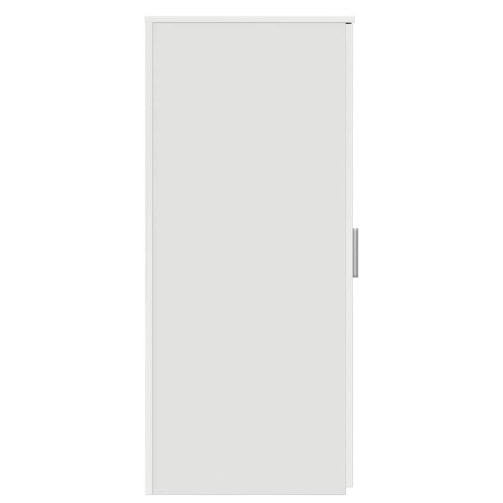 Produktbild för Förvaringsskåp vit 40x45x103,5 cm konstruerat trä