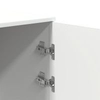Produktbild för Förvaringsskåp vit 40x45x103,5 cm konstruerat trä