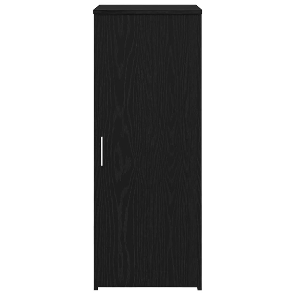Produktbild för Förvaringsskåp svart 40x45x103,5 cm konstruerat trä