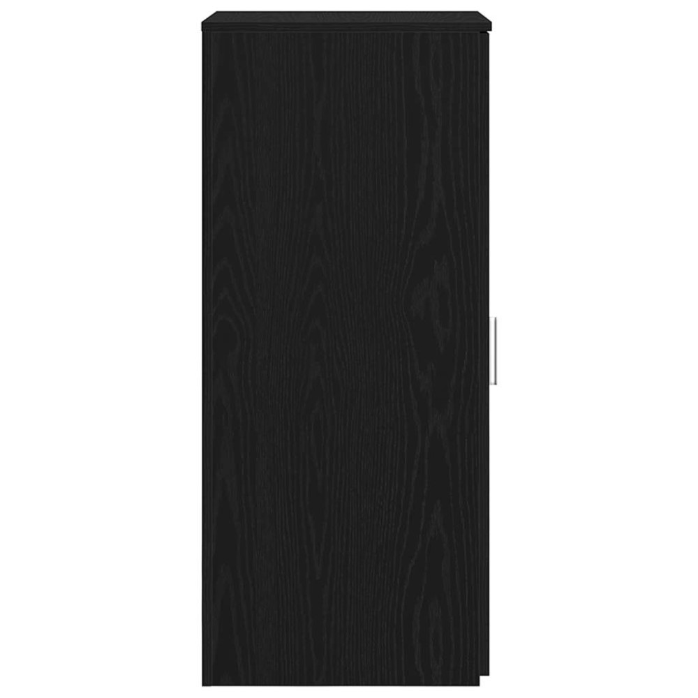 Produktbild för Förvaringsskåp svart 40x45x103,5 cm konstruerat trä