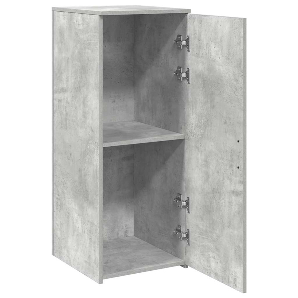 Produktbild för Förvaringsskåp betonggrå 40x45x103,5 cm konstruerat trä