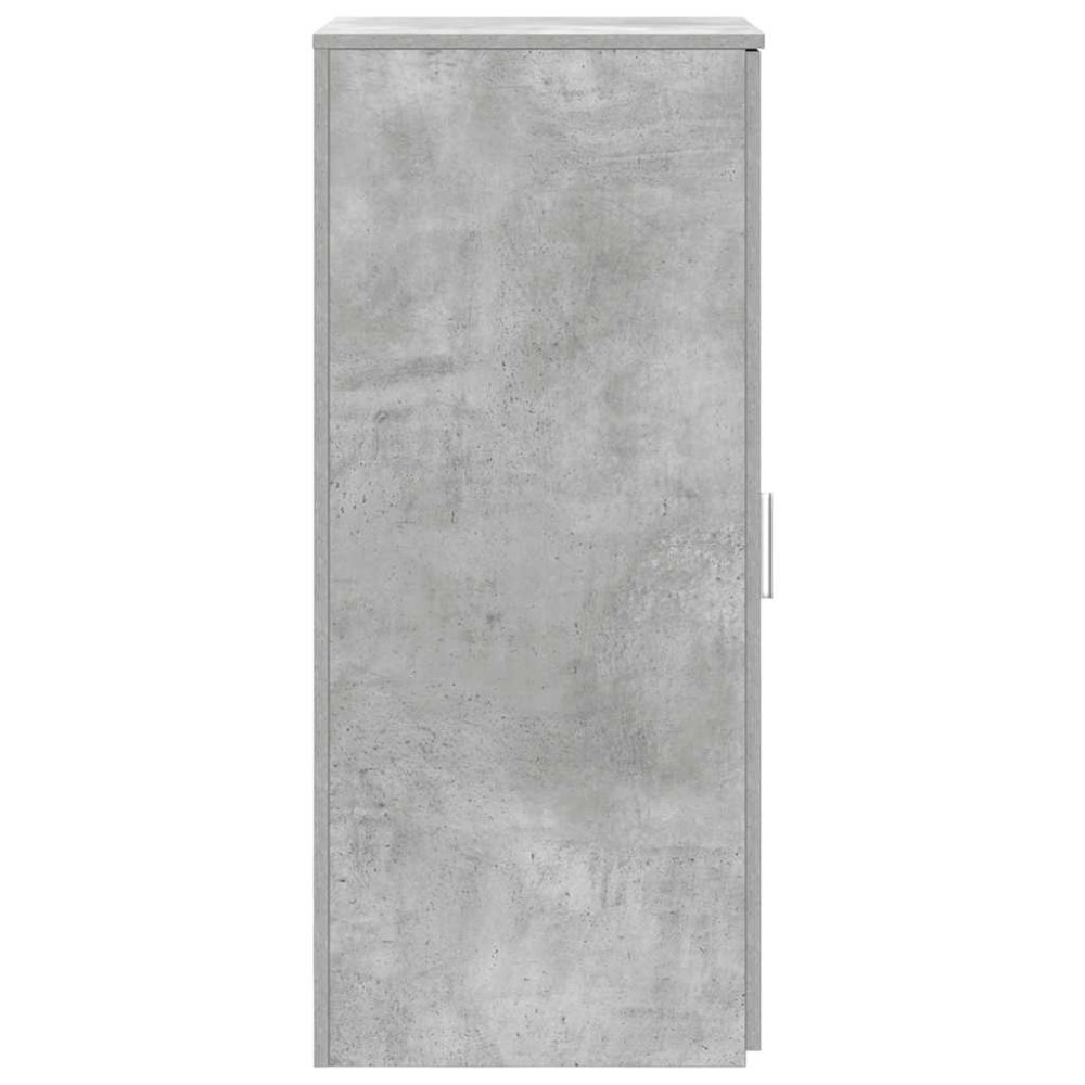 Produktbild för Förvaringsskåp betonggrå 40x45x103,5 cm konstruerat trä