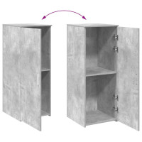 Produktbild för Förvaringsskåp betonggrå 40x45x103,5 cm konstruerat trä