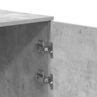 Produktbild för Förvaringsskåp betonggrå 40x45x103,5 cm konstruerat trä