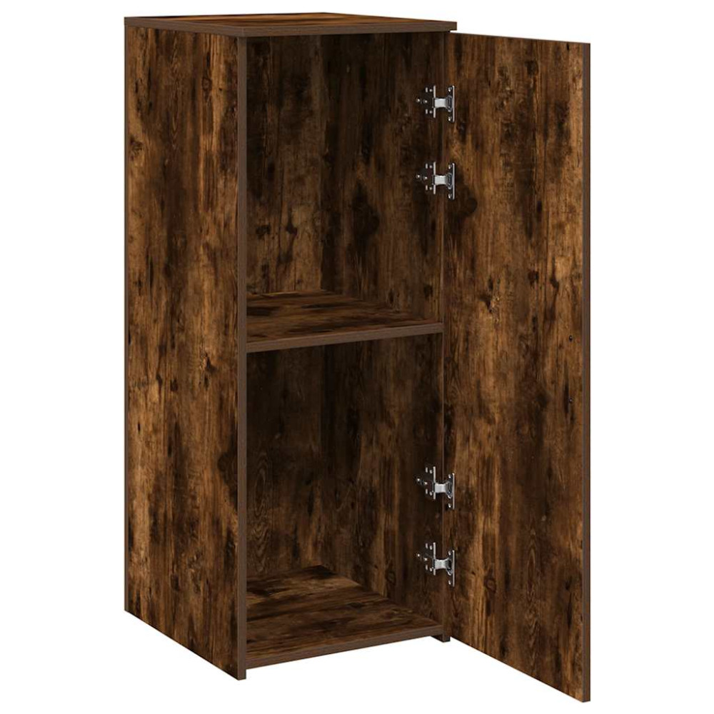 Produktbild för Förvaringsskåp rökfärgad ek 40x45x103,5 cm konstruerat trä