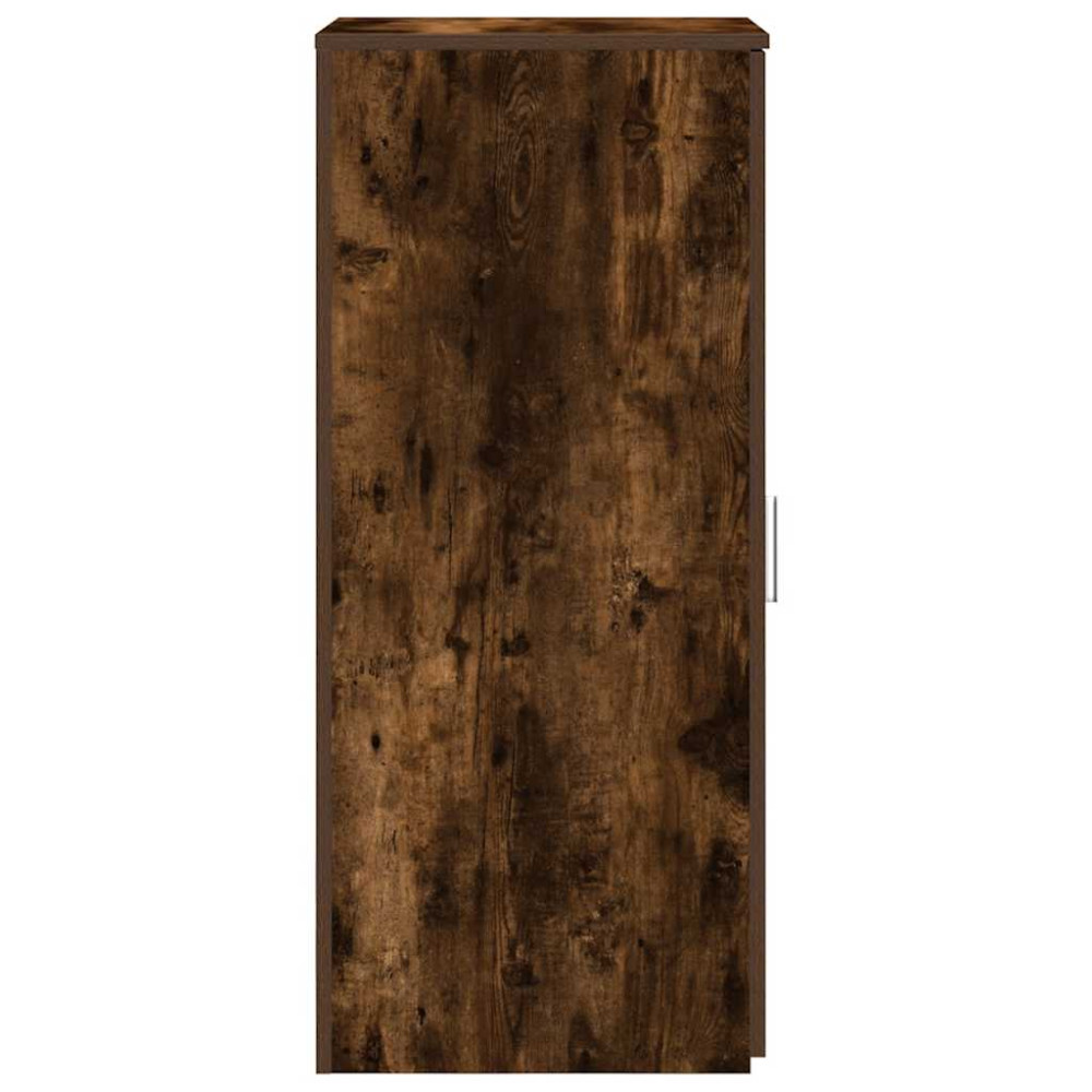 Produktbild för Förvaringsskåp rökfärgad ek 40x45x103,5 cm konstruerat trä
