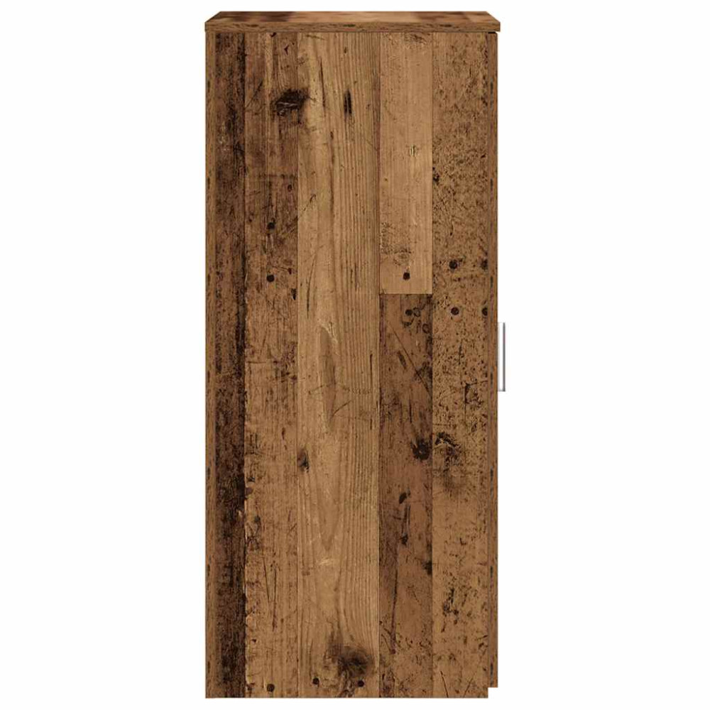 Produktbild för Förvaringsskåp åldrat trä 40x45x103,5 cm konstruerat trä