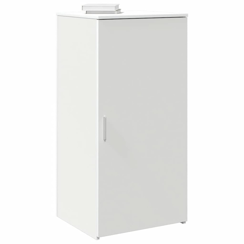 Produktbild för Förvaringsskåp vit 50x45x103,5 cm konstruerat trä