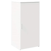 Produktbild för Förvaringsskåp vit 50x45x103,5 cm konstruerat trä