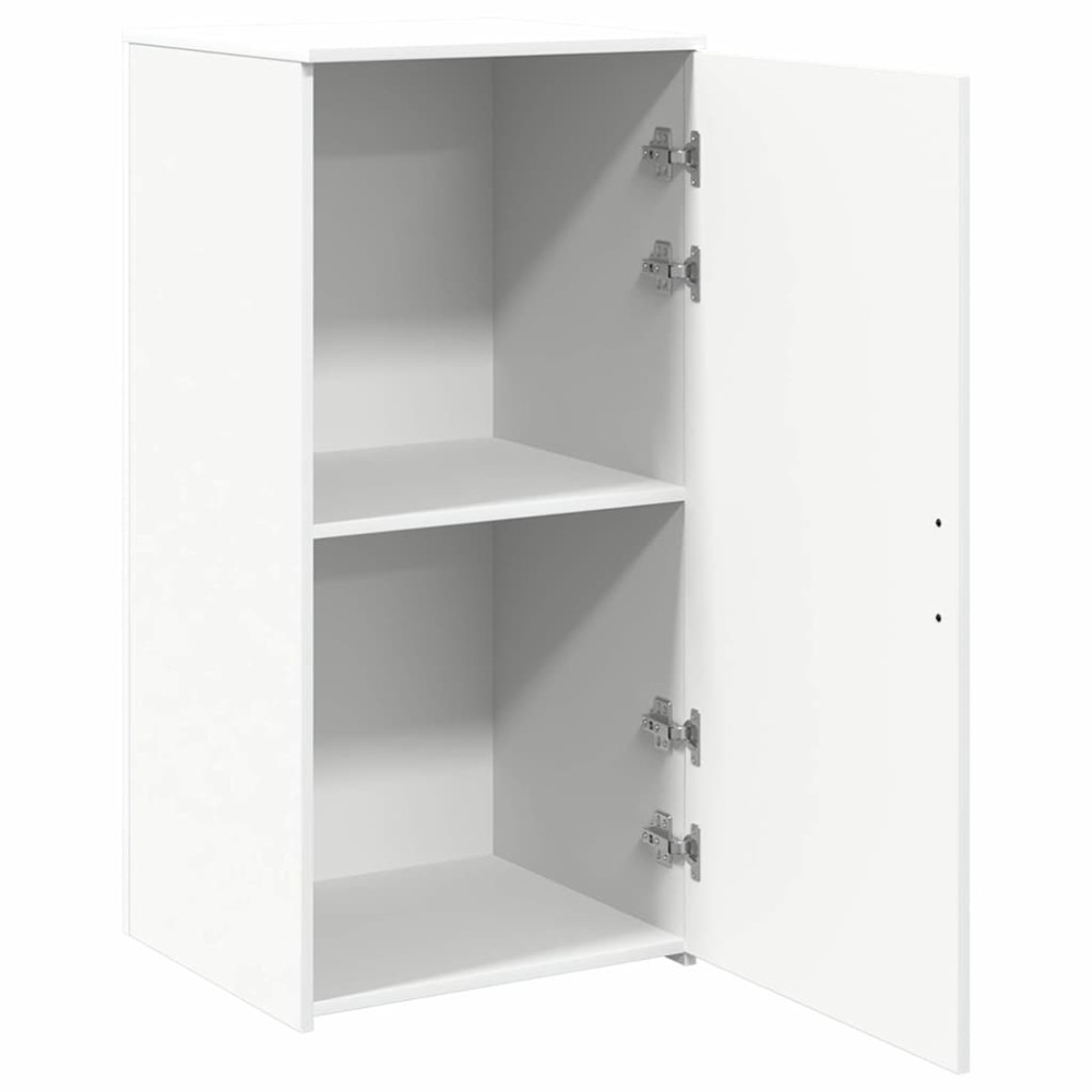 Produktbild för Förvaringsskåp vit 50x45x103,5 cm konstruerat trä