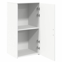 Produktbild för Förvaringsskåp vit 50x45x103,5 cm konstruerat trä