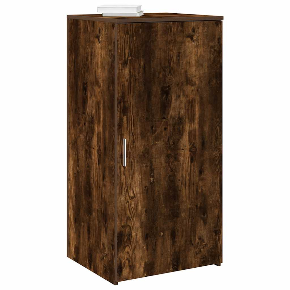 Produktbild för Förvaringsskåp rökfärgad ek 50x45x103,5 cm konstruerat trä