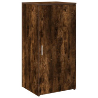 Produktbild för Förvaringsskåp rökfärgad ek 50x45x103,5 cm konstruerat trä