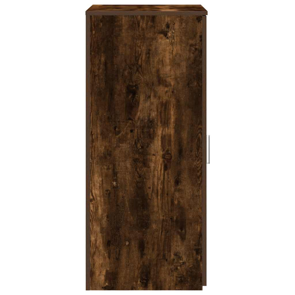 Produktbild för Förvaringsskåp rökfärgad ek 50x45x103,5 cm konstruerat trä