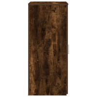Produktbild för Förvaringsskåp rökfärgad ek 50x45x103,5 cm konstruerat trä