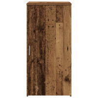 Produktbild för Förvaringsskåp åldrat trä 50x45x103,5 cm konstruerat trä