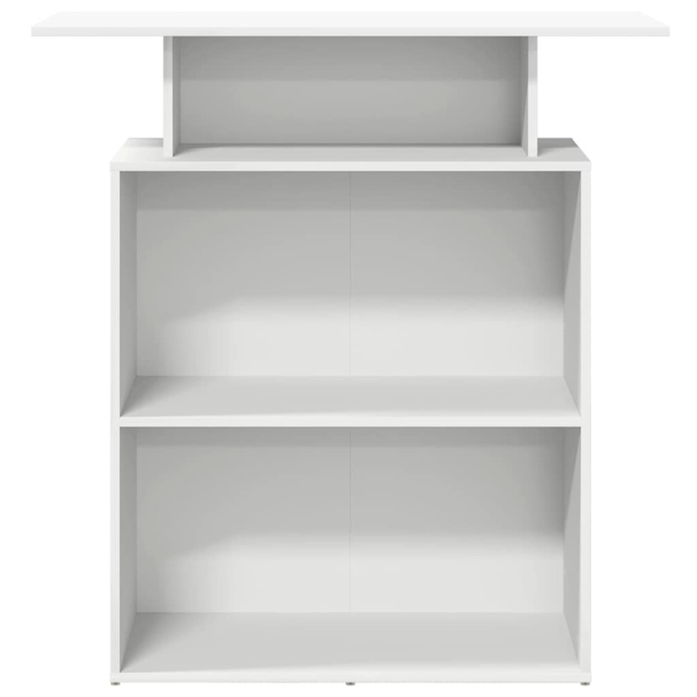 Produktbild för Receptionsdisk vit 100x40x104 cm konstruerat trä