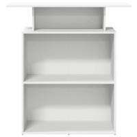Produktbild för Receptionsdisk vit 100x40x104 cm konstruerat trä