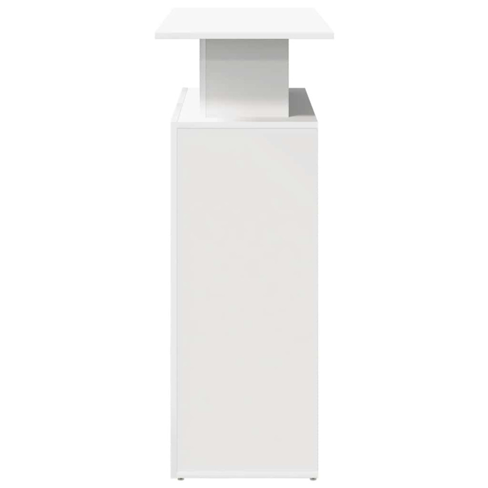 Produktbild för Receptionsdisk vit 100x40x104 cm konstruerat trä