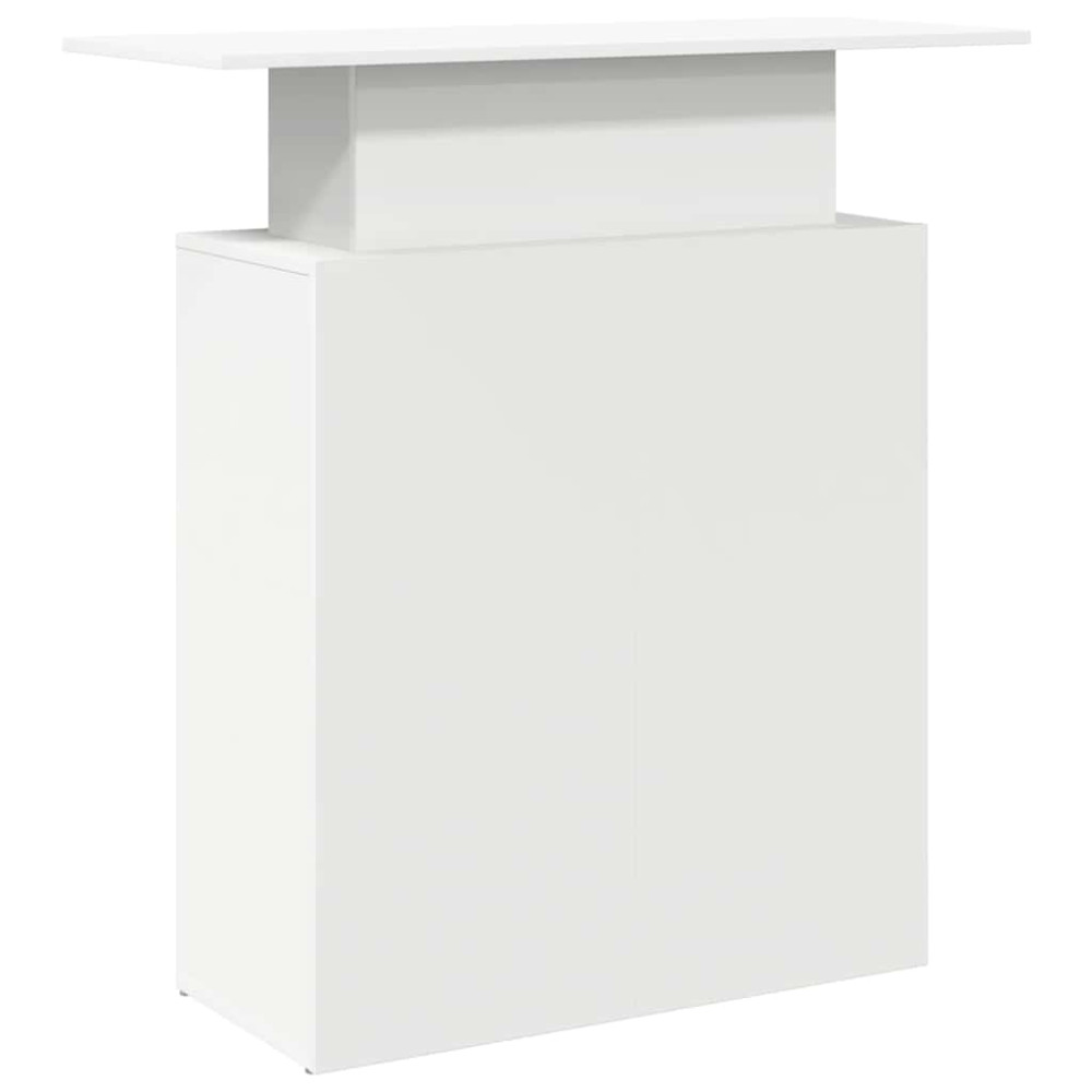 Produktbild för Receptionsdisk vit 100x40x104 cm konstruerat trä