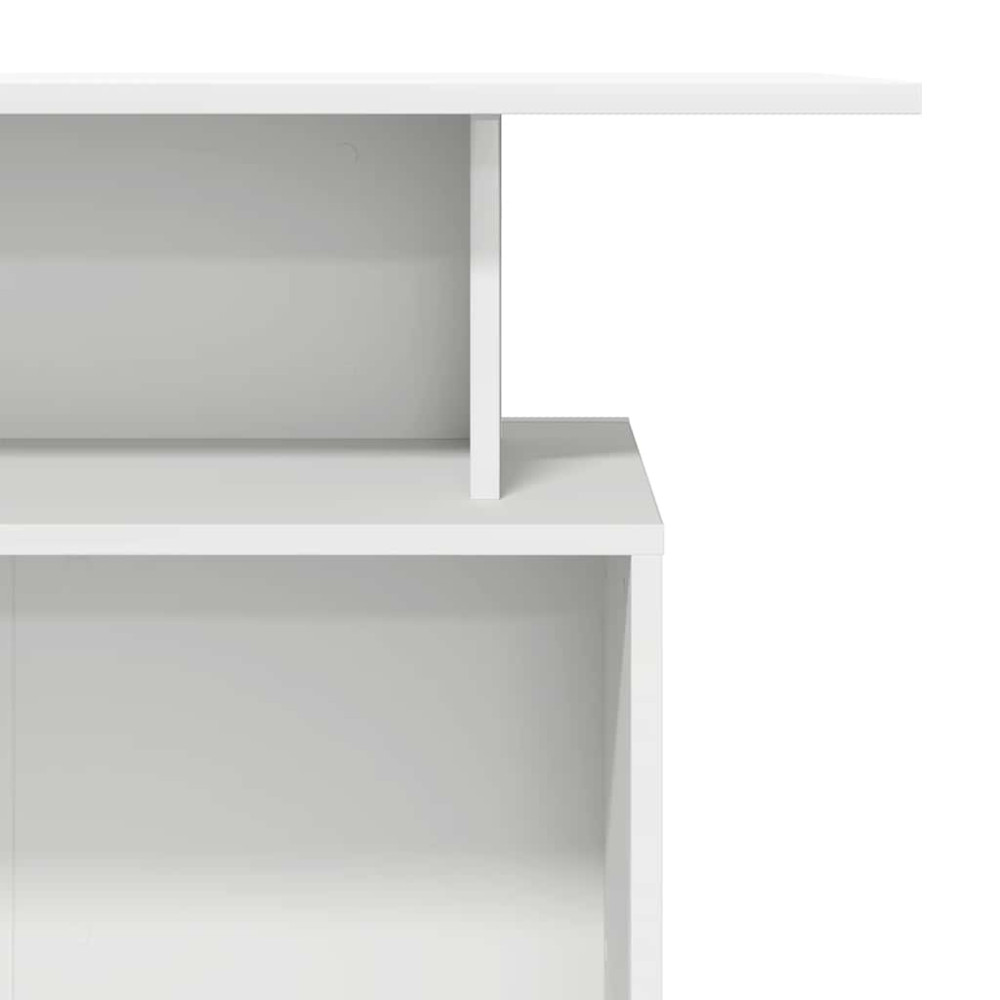 Produktbild för Receptionsdisk vit 100x40x104 cm konstruerat trä