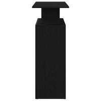 Produktbild för Receptionsdisk svart 100x40x104 cm konstruerat trä