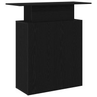 Produktbild för Receptionsdisk svart 100x40x104 cm konstruerat trä