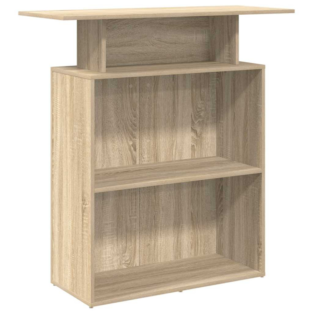 Produktbild för Receptionsdisk Sonoma Ek 100x40x104 cm Konstruerat trä
