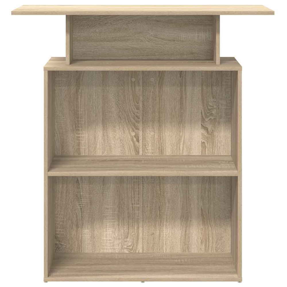 Produktbild för Receptionsdisk Sonoma Ek 100x40x104 cm Konstruerat trä