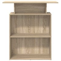 Produktbild för Receptionsdisk Sonoma Ek 100x40x104 cm Konstruerat trä