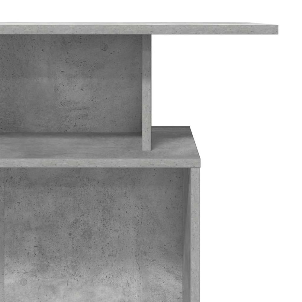 Produktbild för Receptionsdisk betonggrå 100x40x104 cm konstruerat trä