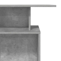 Produktbild för Receptionsdisk betonggrå 100x40x104 cm konstruerat trä