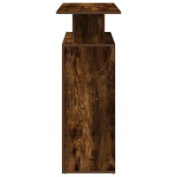 Produktbild för Receptionsdisk rökfärgad ek 100x40x104 cm konstruerat trä