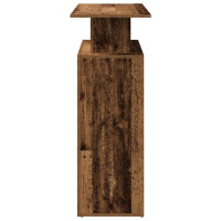 Produktbild för Receptionsdisk åldrat trä 100x40x104 cm konstruerat trä