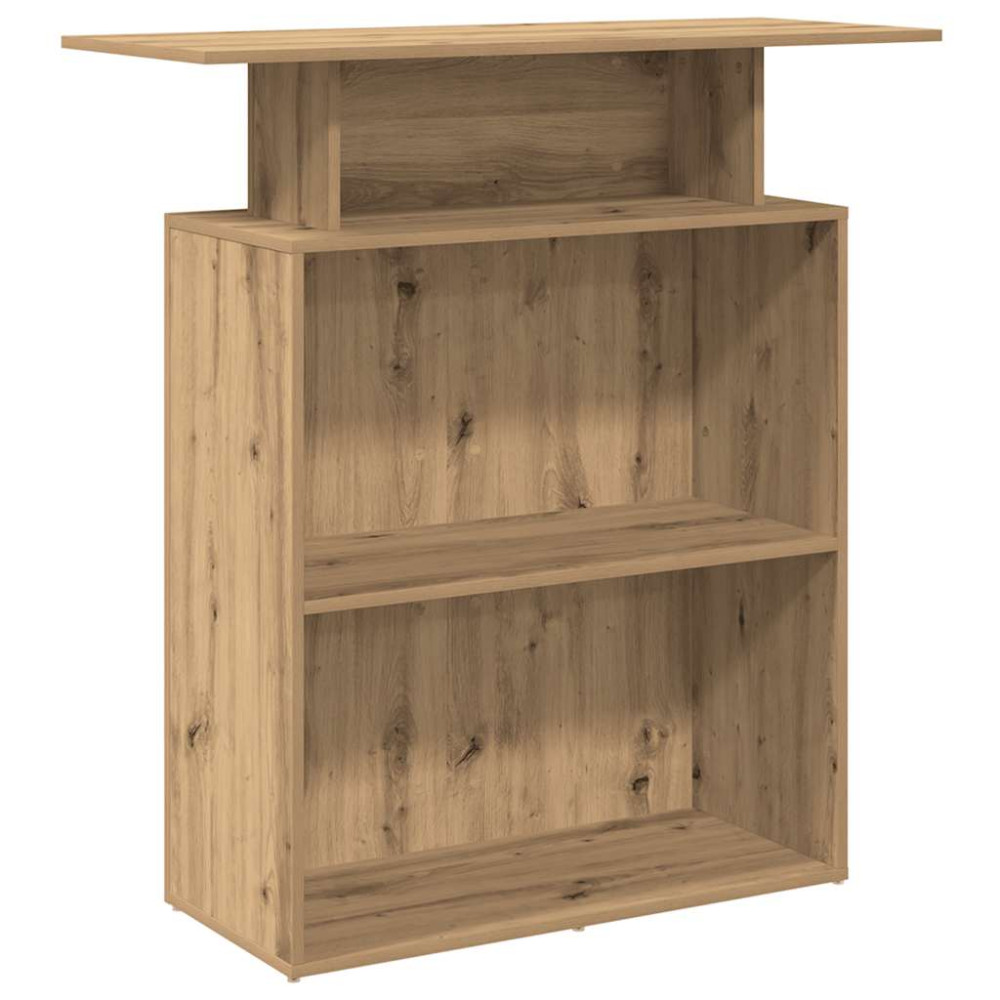 Produktbild för Receptionsdisk artisan ek 100x40x104 cm konstruerat trä
