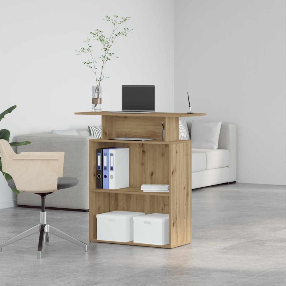 Produktbild för Receptionsdisk artisan ek 100x40x104 cm konstruerat trä