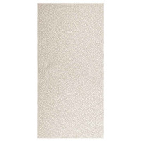 Produktbild för Matta ZIZUR gräddvit 100x200 cm jutelook inomhus och utomhus