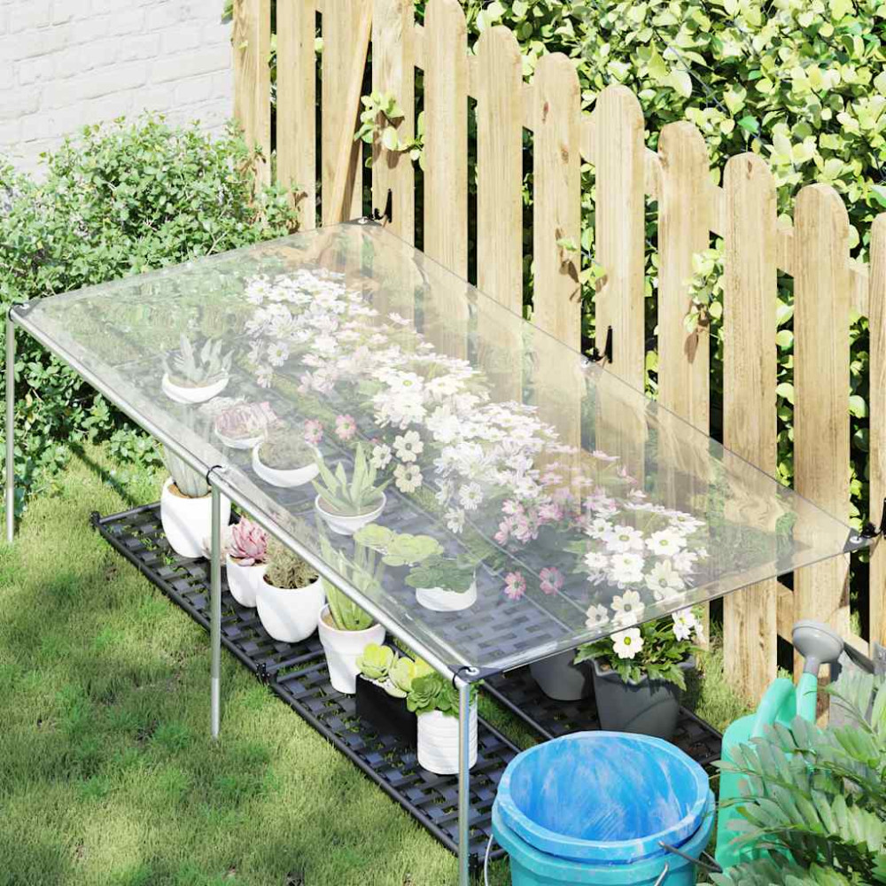 Produktbild för Klar presenning med öljetter 1x2 m polyeten
