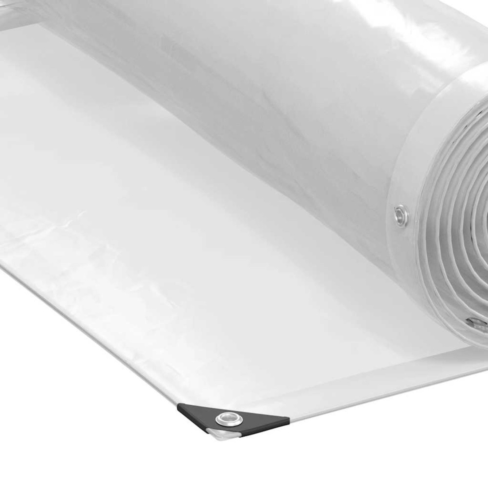 Produktbild för Klar presenning med öljetter 1x2 m polyeten