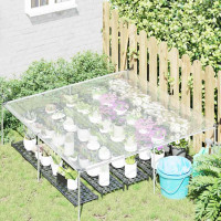 Produktbild för Genomskinlig presenning med öljetter 2x2 m polyeten