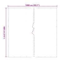 Produktbild för Klar presenning med öljetter 8x10 m polyeten