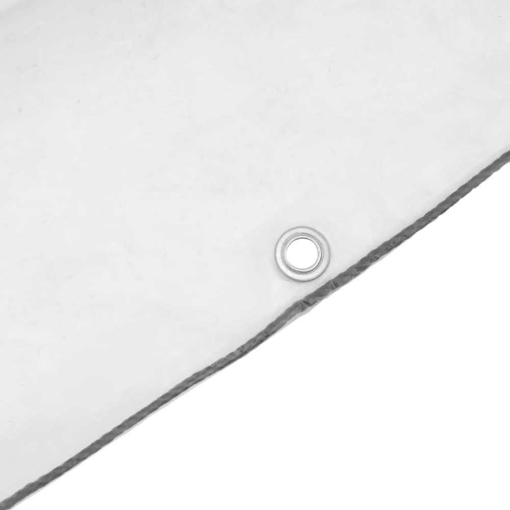 Produktbild för Klar presenning med öljetter 10x12 m polyeten