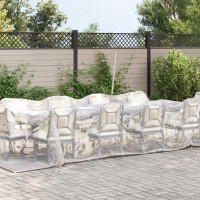 Produktbild för Klar presenning med öljetter 3x6 m polyeten