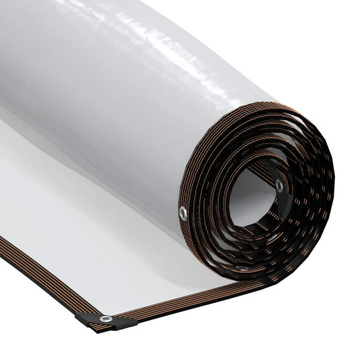 vidaXL Klar presenning med öljetter 3x10 m polyeten