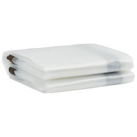 Produktbild för Klar presenning med öljetter 4x5 m polyeten