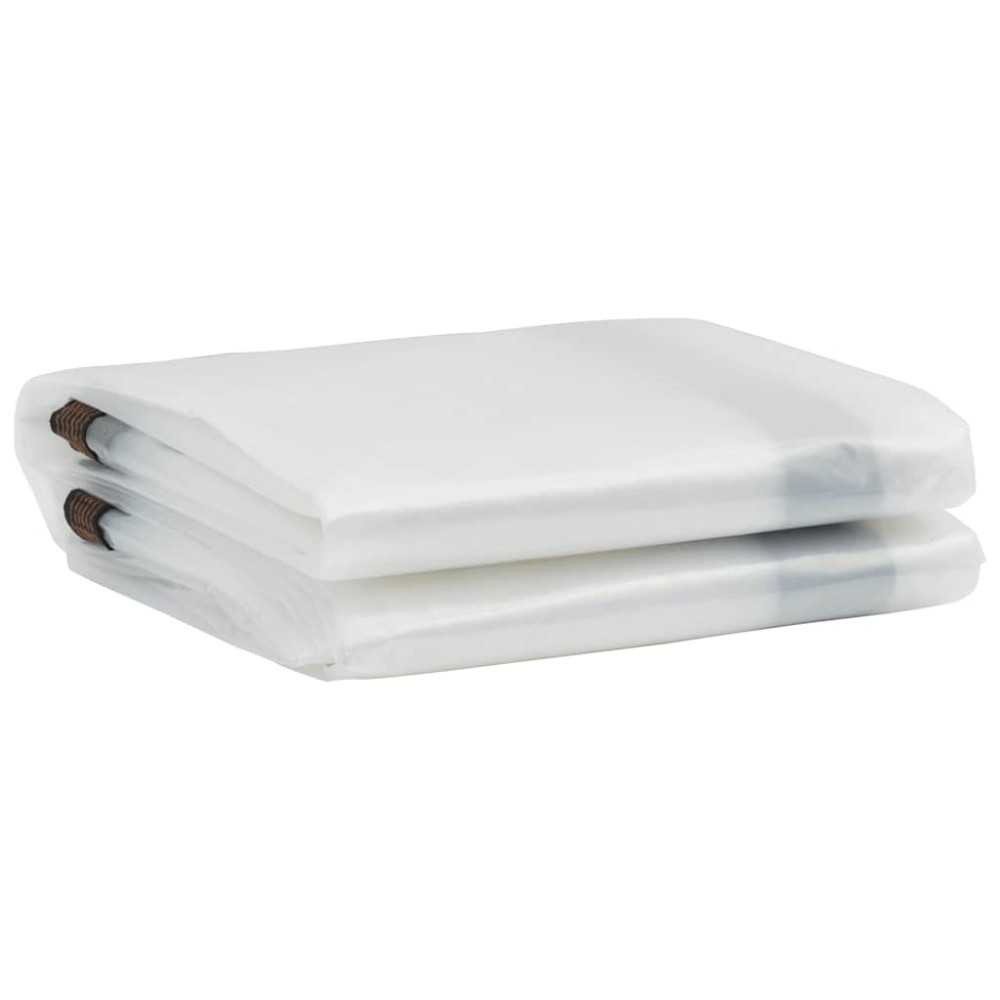 Produktbild för Klar presenning med öljetter 5x5 m polyeten