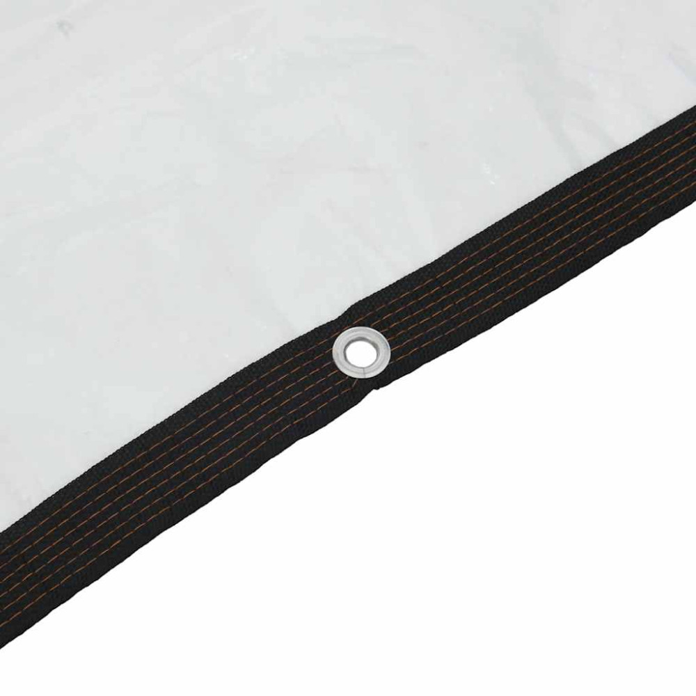 Produktbild för Klar presenning med öljetter 5x5 m polyeten